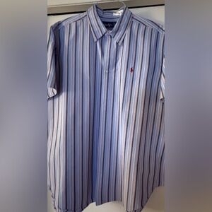 Ralph Lauren Multicolor Striped Shirt
Mens Button down Dress shirt
Short sleeve